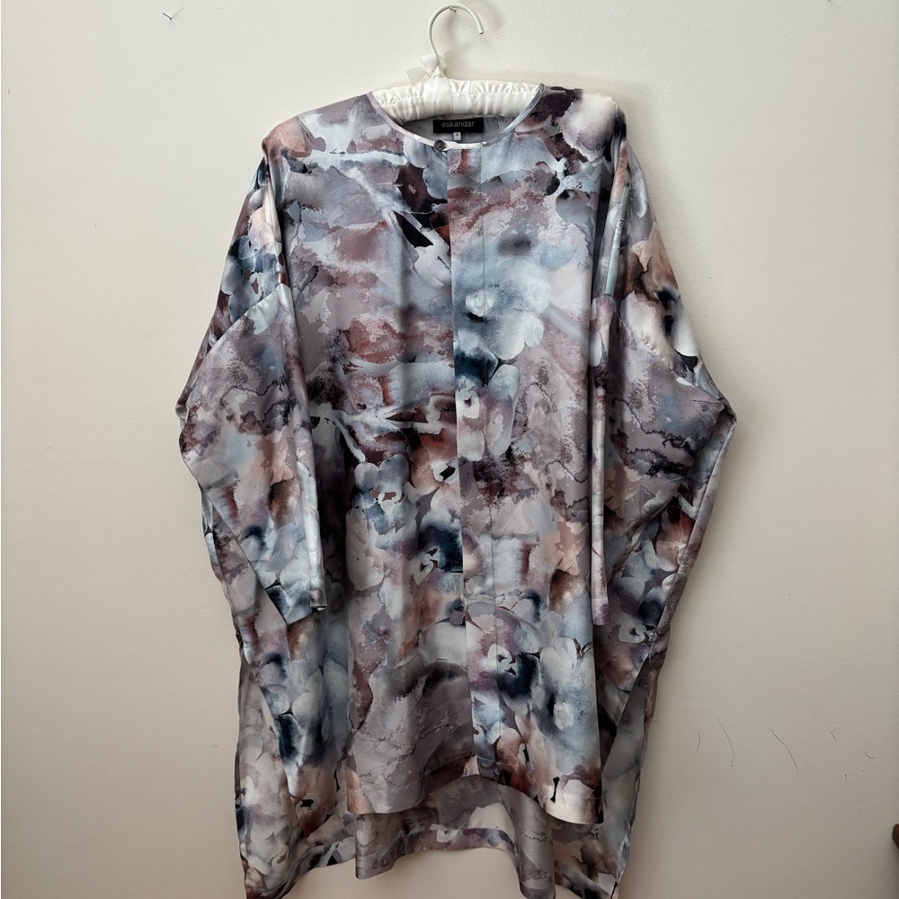 Eskandar watercolor Multicolor Abstract Top
